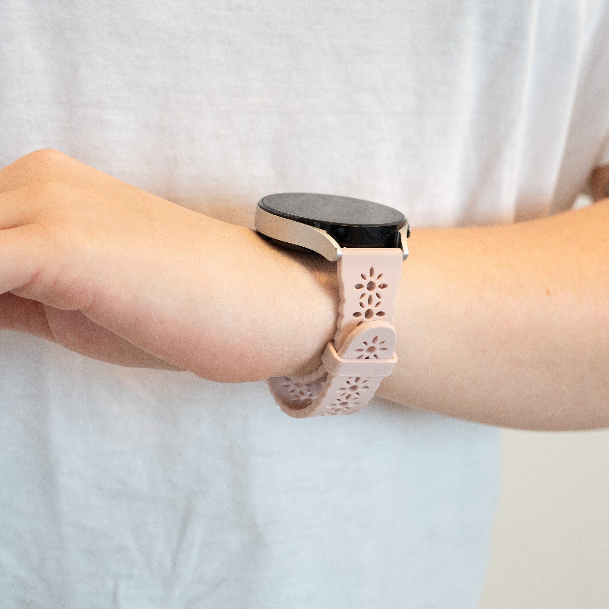 Bandz Coros Pace 2 Patterned Silicone Strap (Pink)