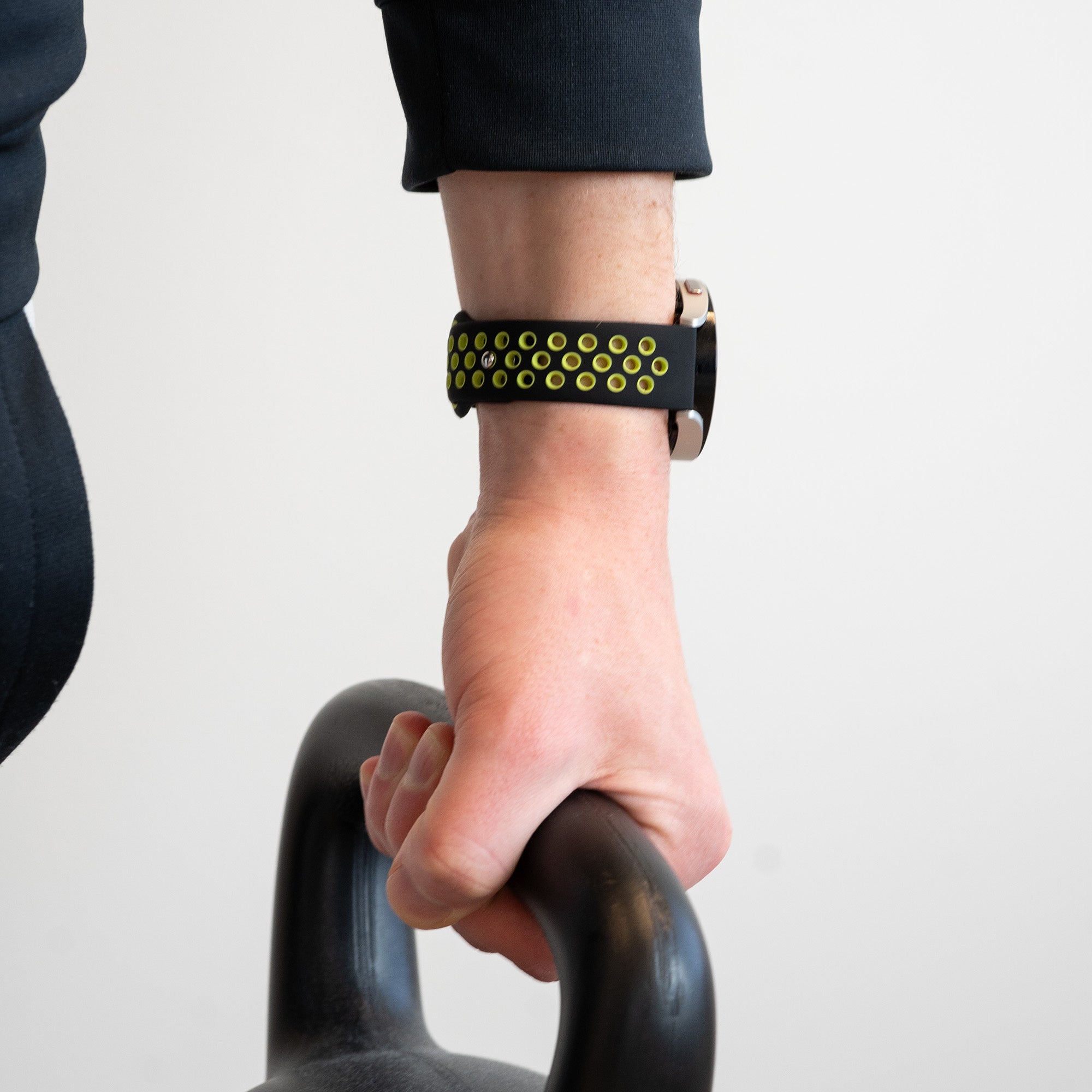 Bandz Amazfit Bip 6 Sport Strap 'Deluxe' (Black/Yellow)