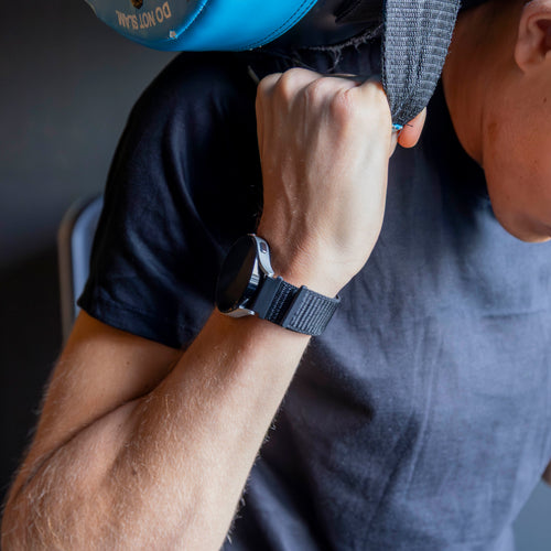 Bandz Huawei Watch GT 6 Pro - 46mm Nylon Loop Strap (Black)