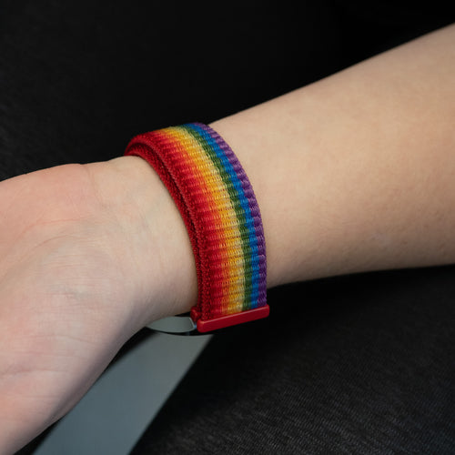 Bandz Pebble Round 2 - 20mm Nylon Loop Strap (Rainbow)