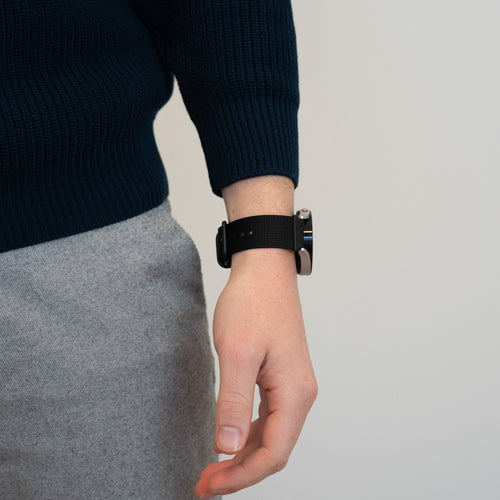 Bandz Garmin Forerunner 255 Buckled Nylon Strap (Black)