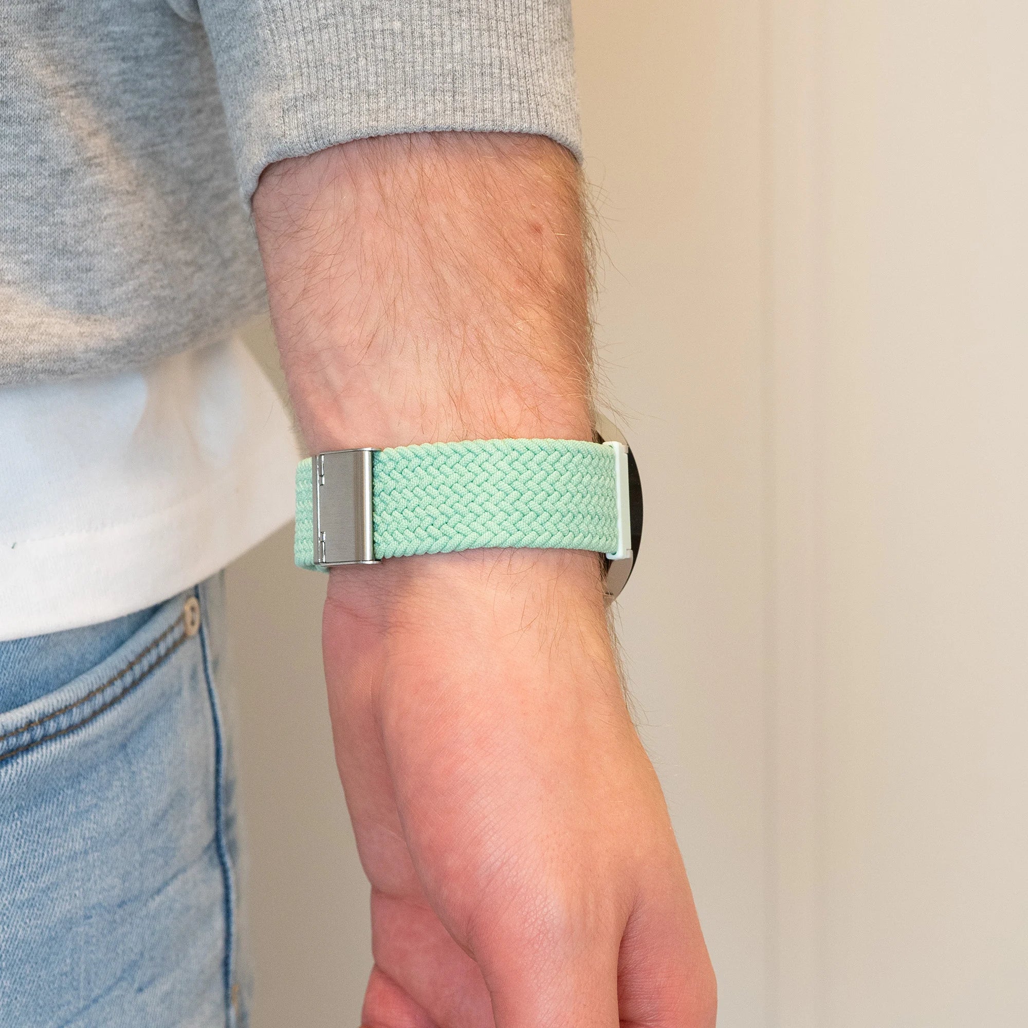 Bandz Samsung Galaxy Watch 6 40mm Woven Nylon Strap (Turquoise)
