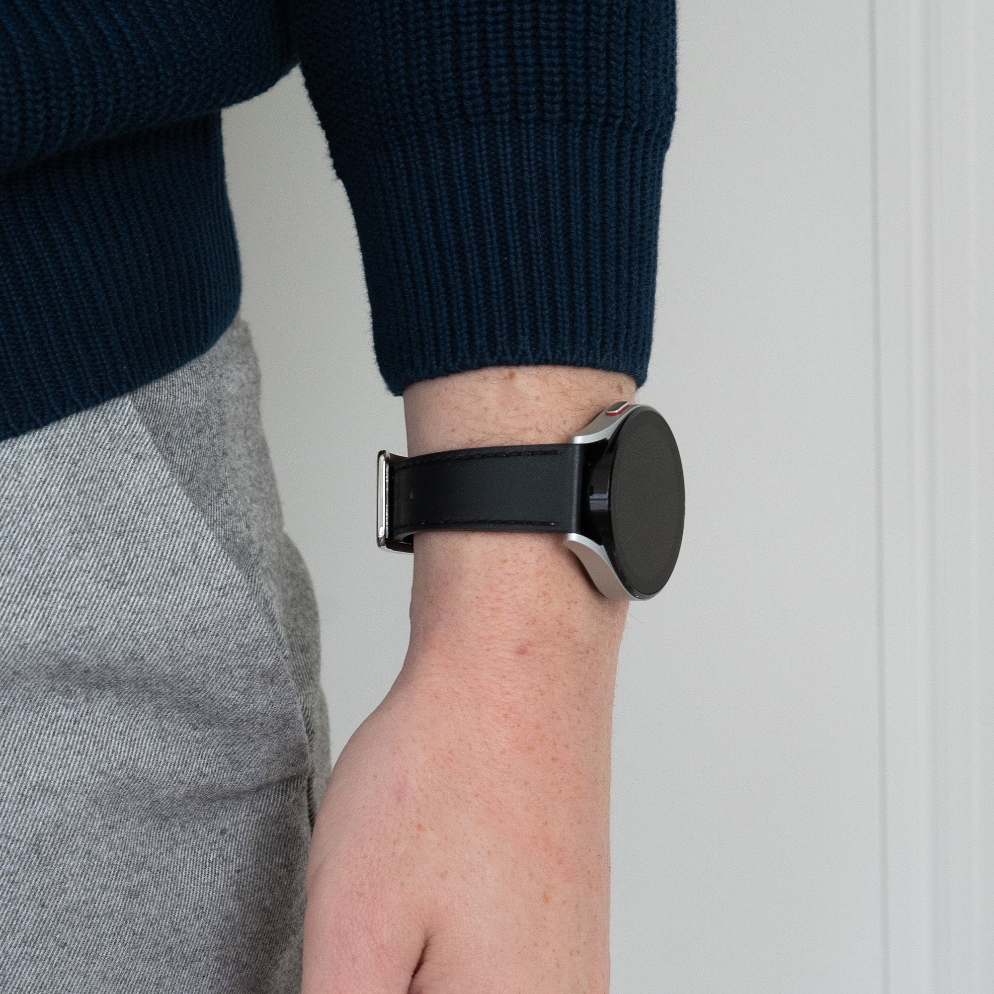 Bandz Polar Ignite 3 Leather Strap 'Deluxe' (Black)