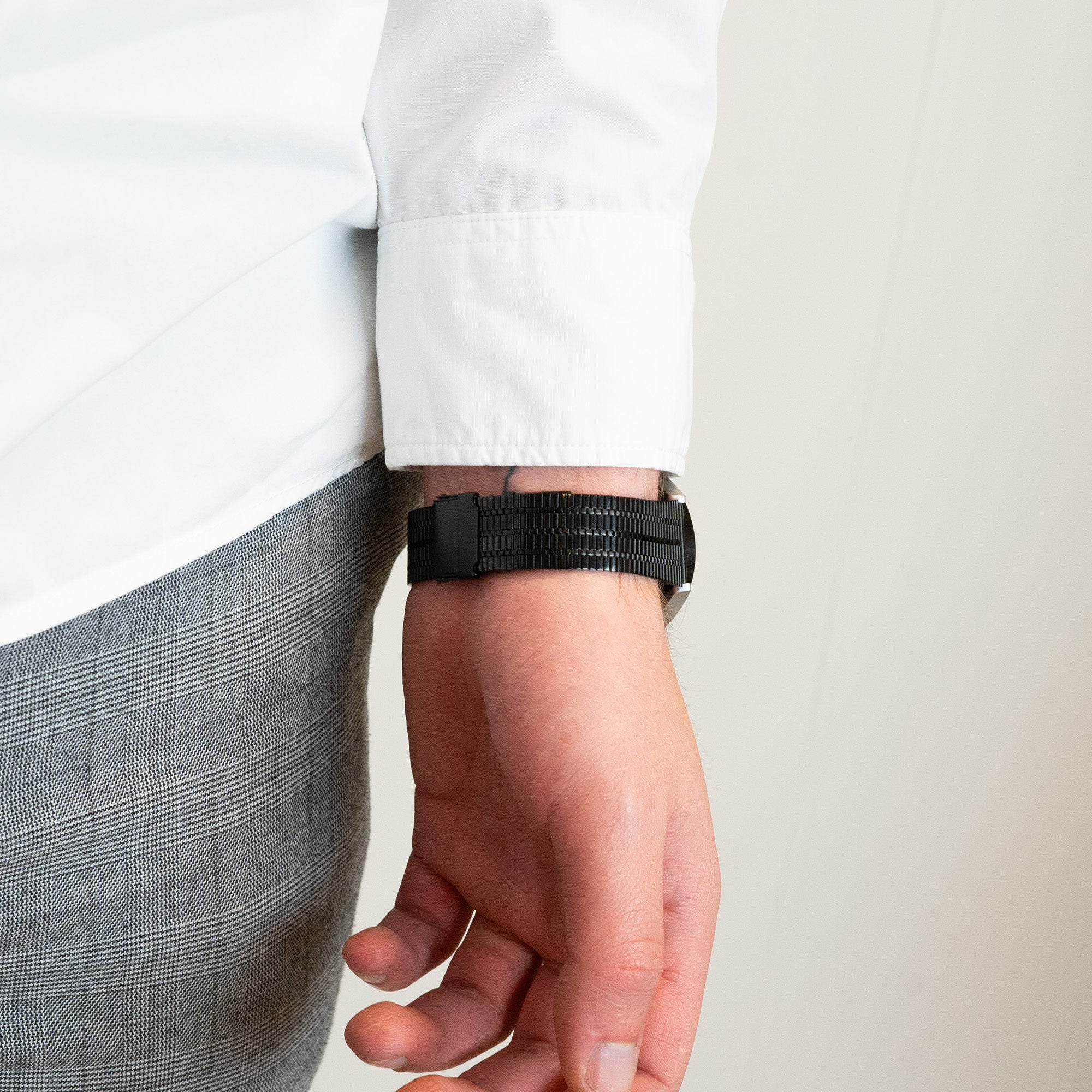Bandz Coros Pace 2 Adjustable Steel Strap (Black)