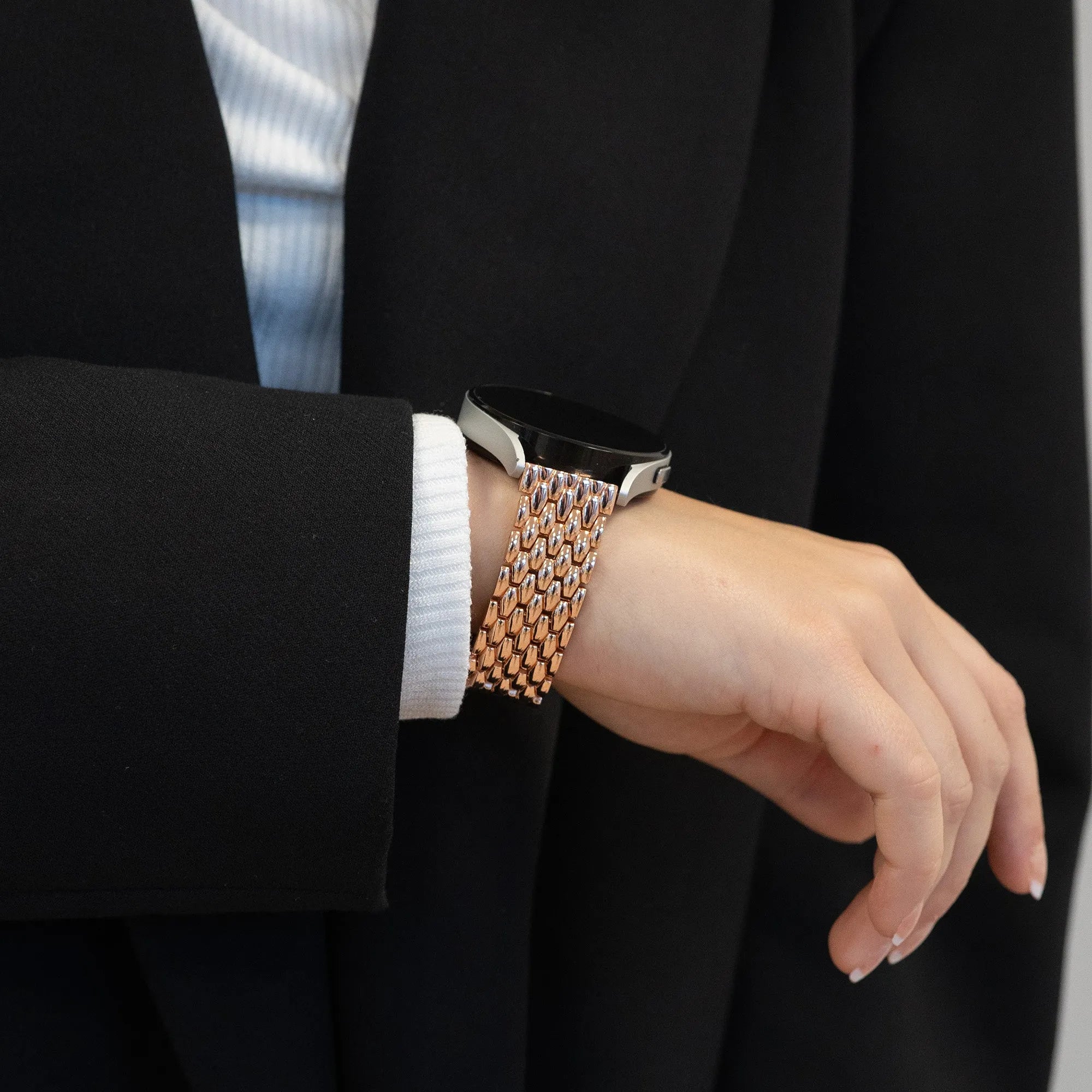 Bandz Coros Pace 2 Steel Strap 'Dragon' (Rose Gold)
