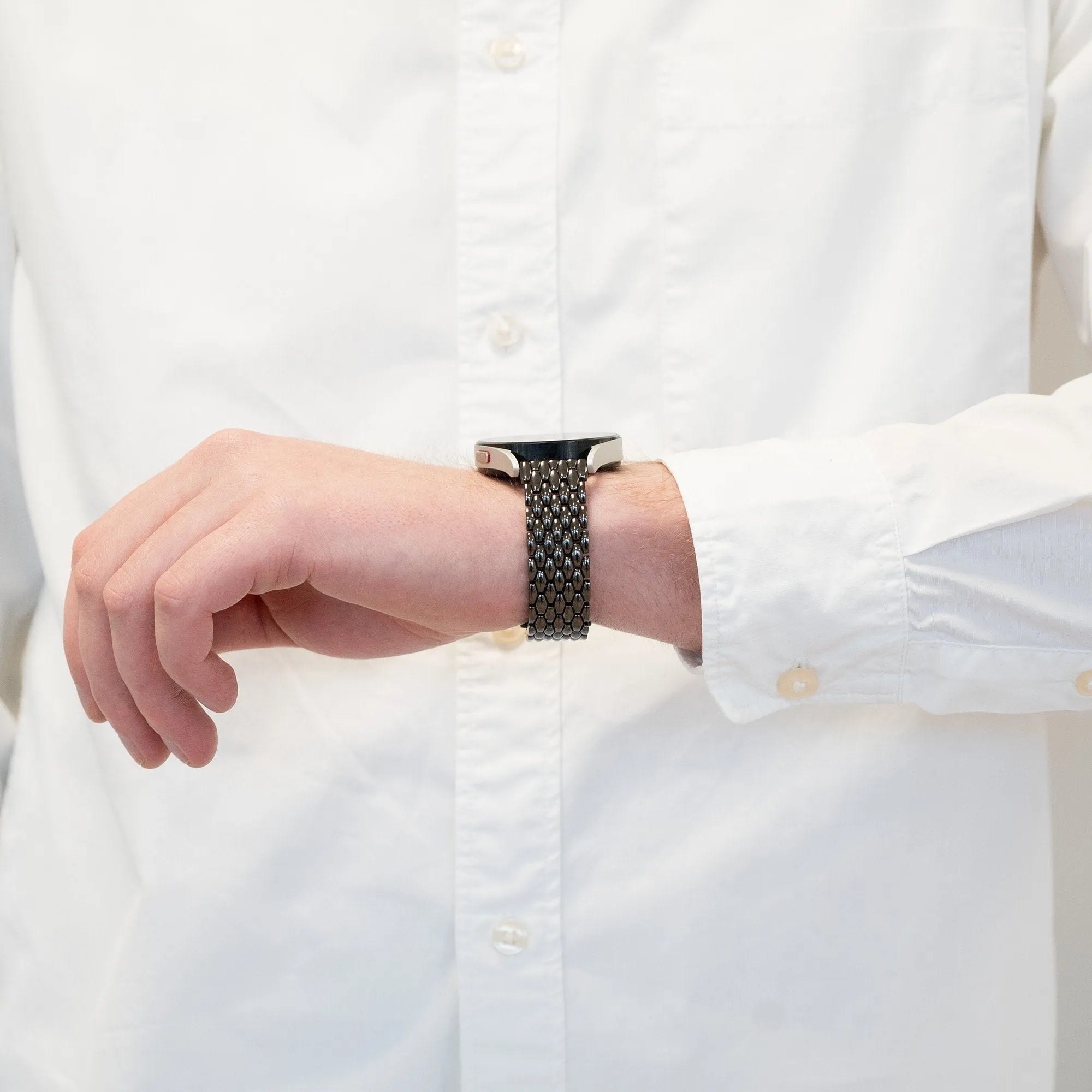 Bandz Oppo Watch X2 Steel Strap 'Dragon' (Black)