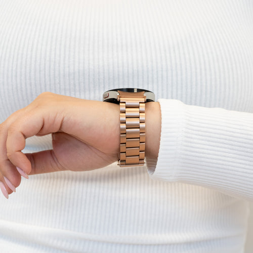 Bandz Samsung Galaxy Watch 5 Pro Steel Strap 'Classic' (Rose Gold)