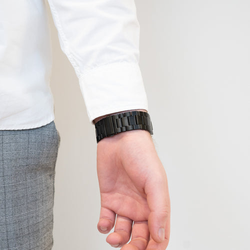 Bandz Samsung Galaxy Watch 4 - 44mm Titanium Strap 'Classic' (Black)