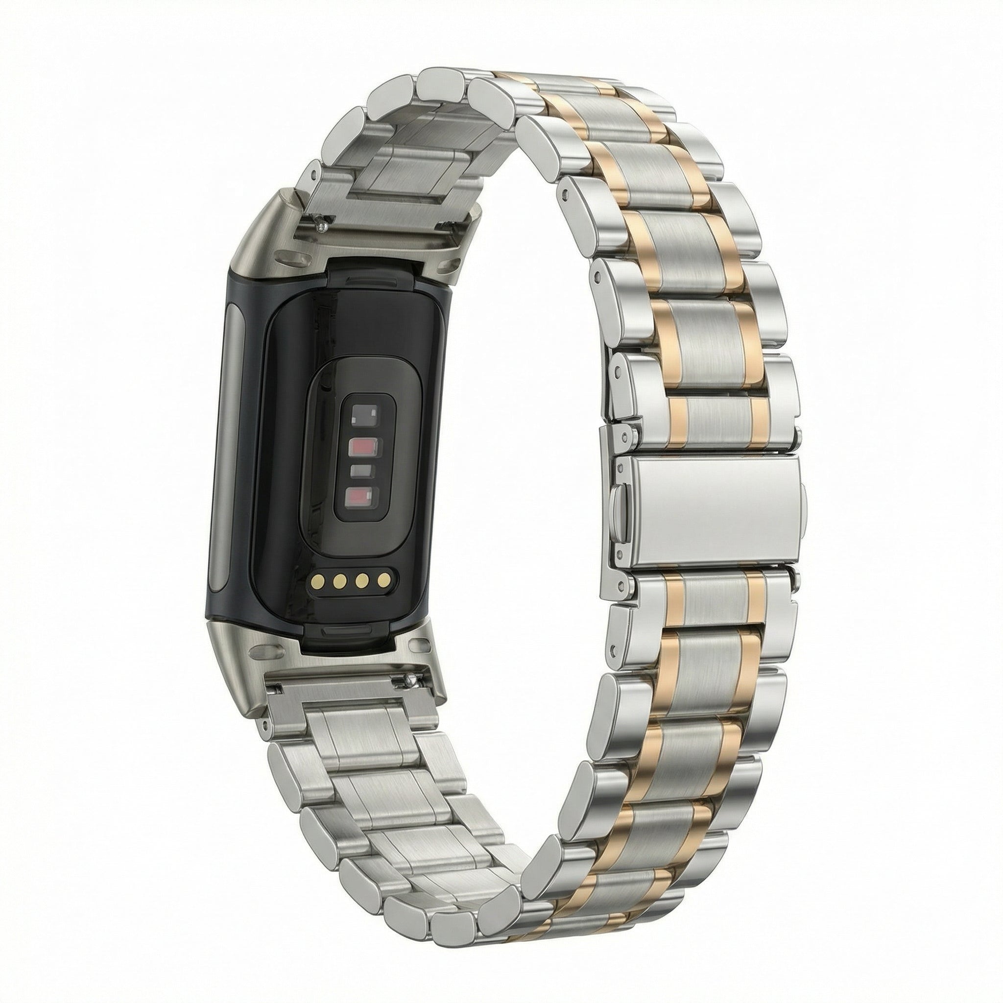 Fitbit Charge 6 Metal Strap (Silver/Rose Gold)