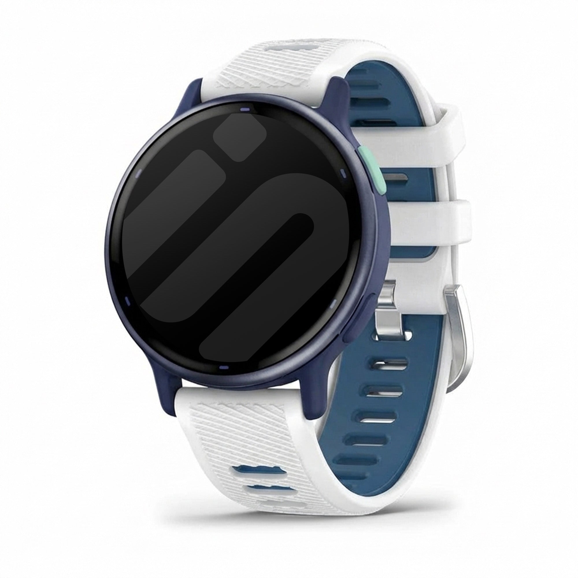 Garmin Vivoactive 5 Sport Strap with Buckle (White/Blue)