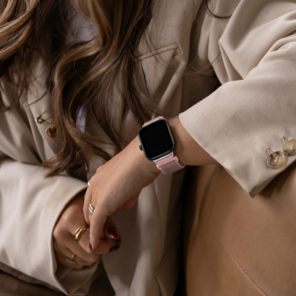 Redmi Watch 5 Nylon Strap (Grey/Pink)