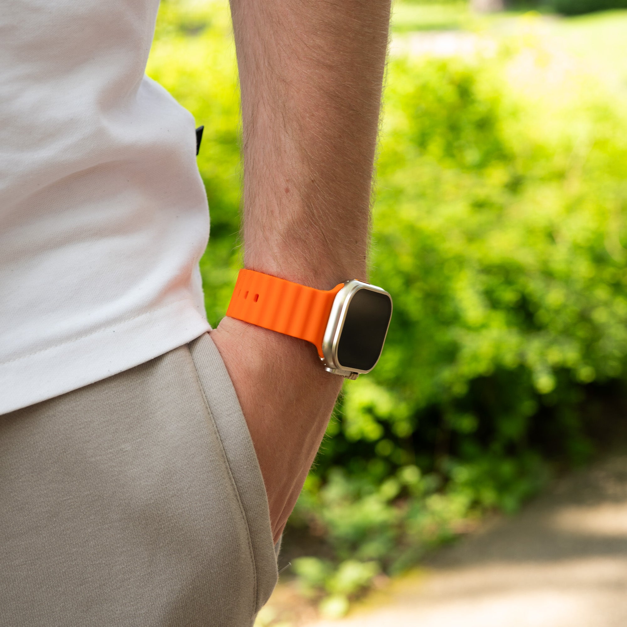 Apple Watch Ocean Strap (Orange) - Main Image