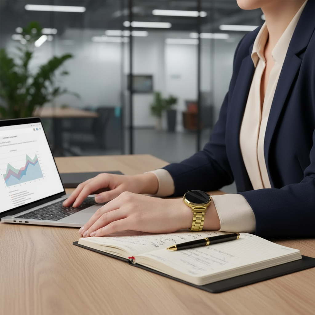 Bandz Garmin Lily 2 Steel Strap 'Classic' (Gold)