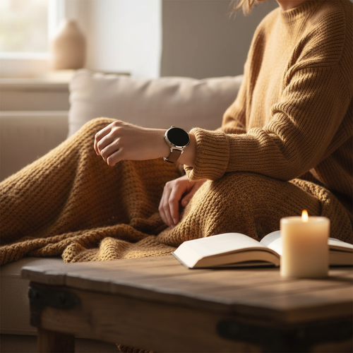 Bandz Pebble Round 2 - 14mm Leather Strap 'Deluxe' (Brown)