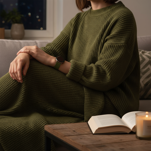 Pebble Round 2 - 14mm Luxury Silicone Strap (Green)