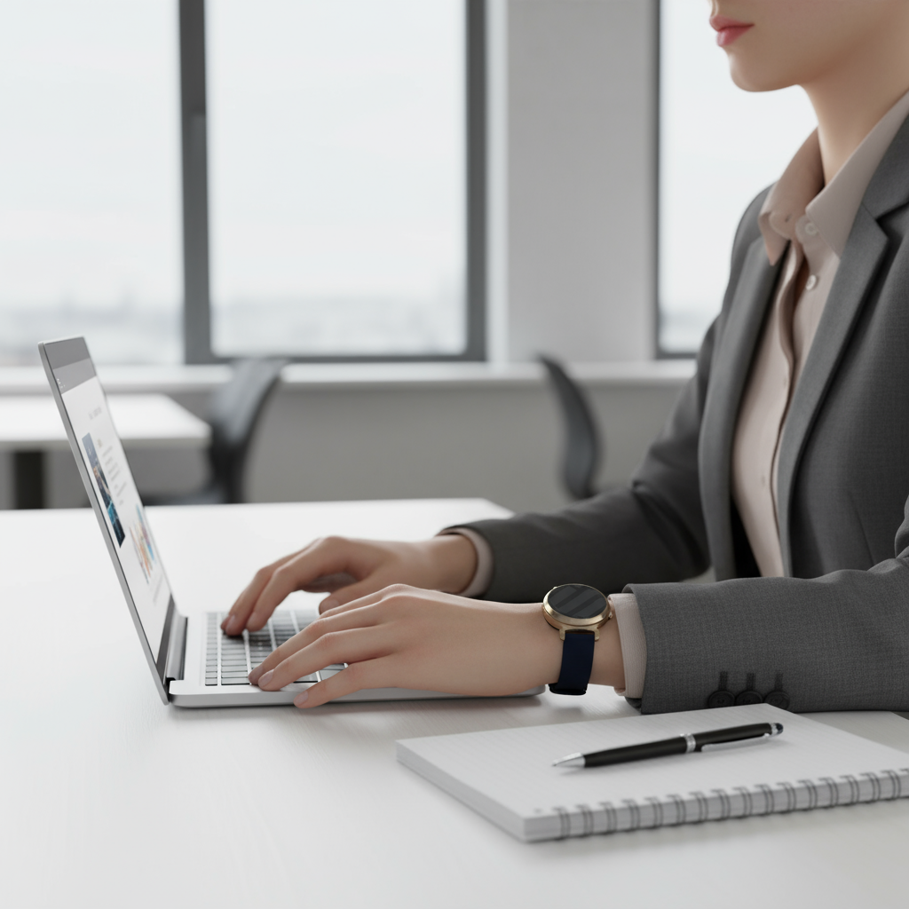 Garmin Lily 2 Luxury Silicone Strap (Dark Blue)