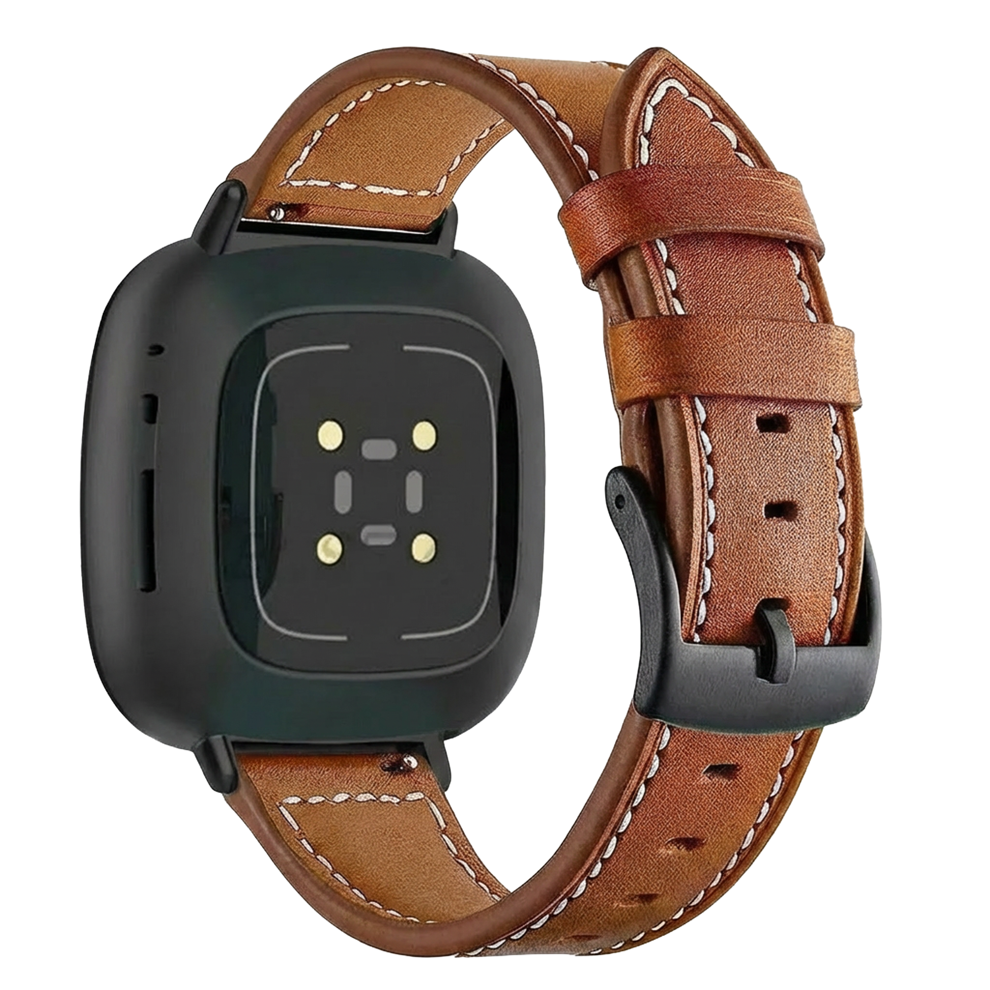Fitbit Sense Modern Leather Strap (Brown)