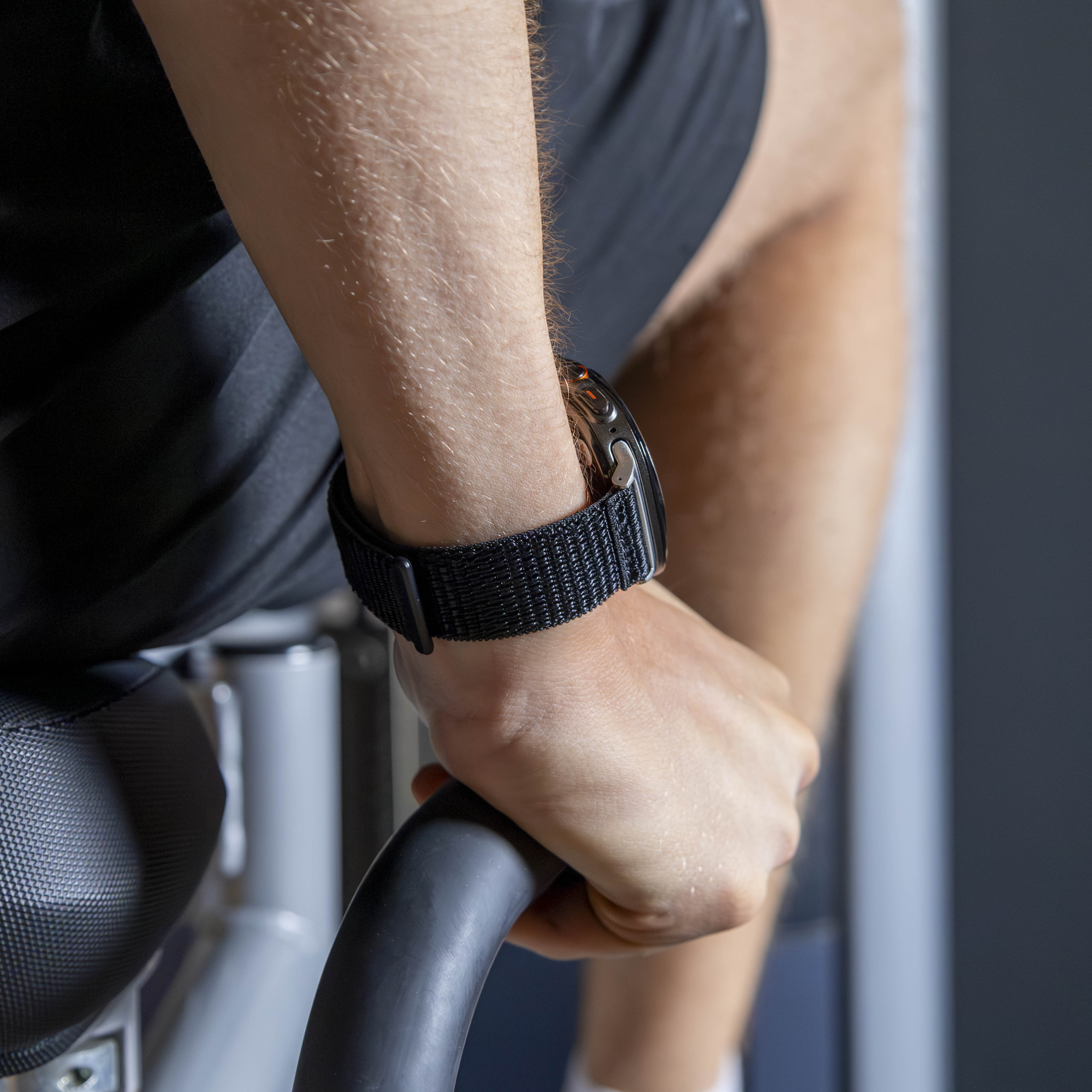 Bandz Samsung Galaxy Watch Ultra Nylon Loop Strap (Black)