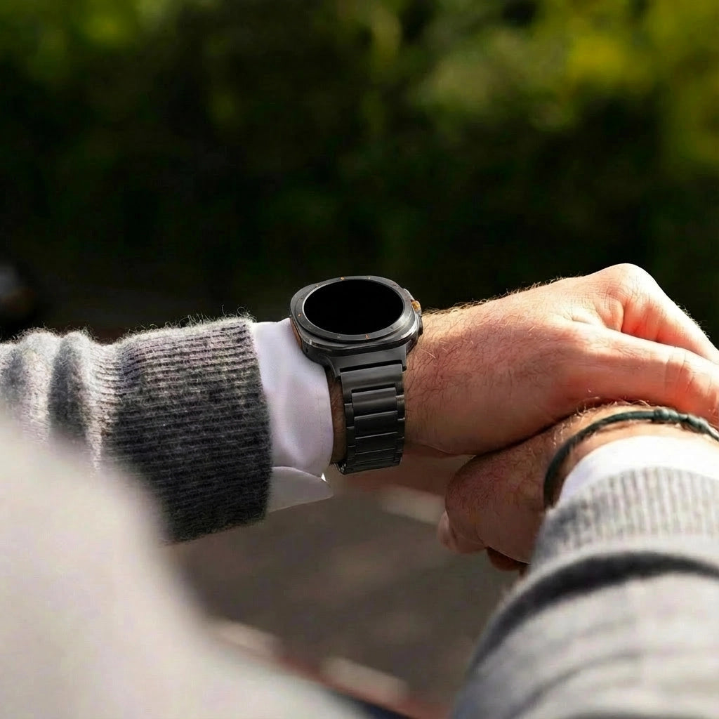 Bandz Samsung Galaxy Watch Ultra Titanium Strap 'Classic' (Graphite)