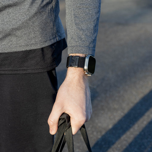 Bandz Apple Watch Ultra Nylon Strap 'Classic' P-Buckle (Black)