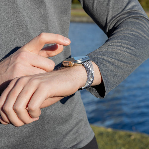 Bandz Apple Watch Ultra Braided Strap P-Buckle (Slate)