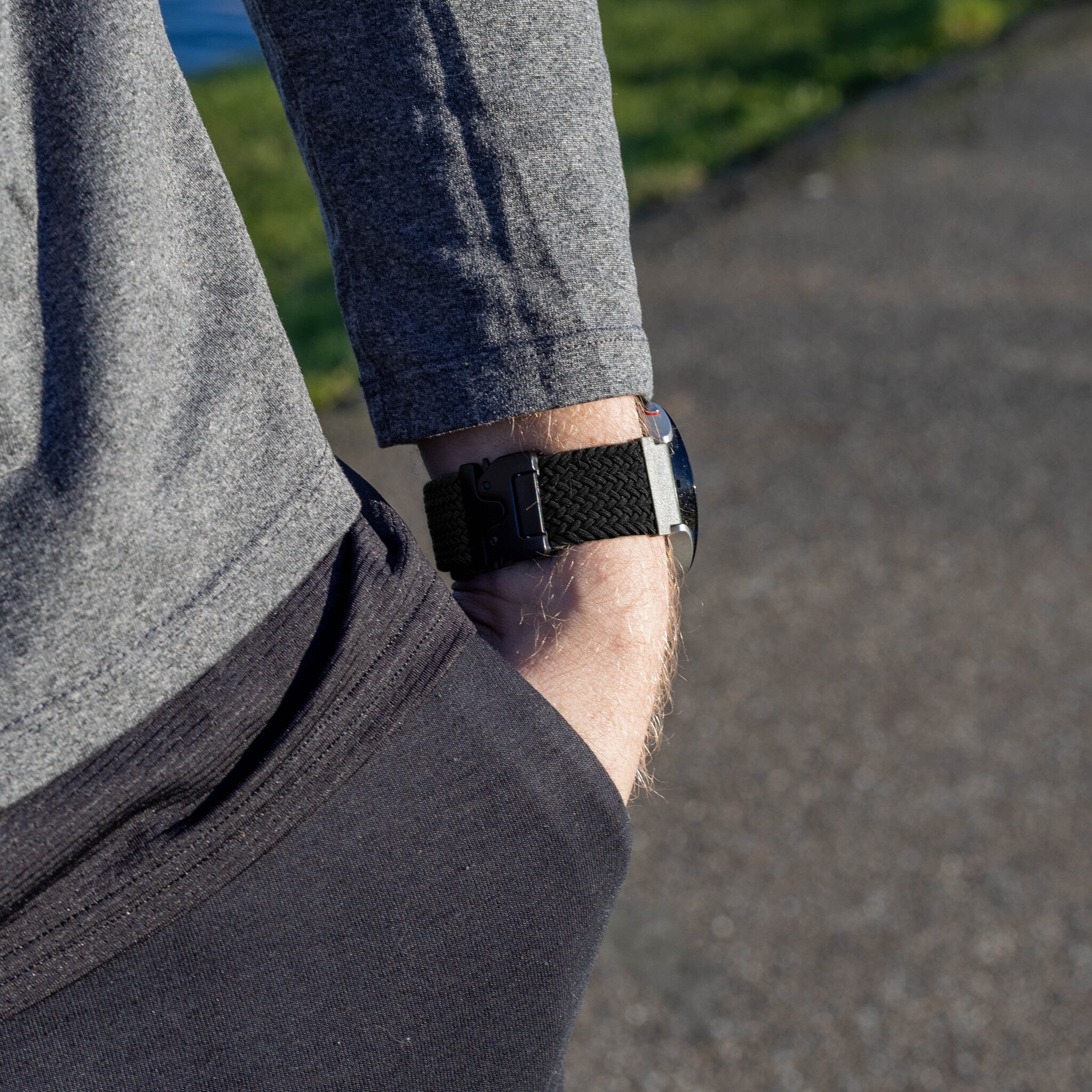 Amazfit Balance 2 Braided Strap with P-Buckle (Black)