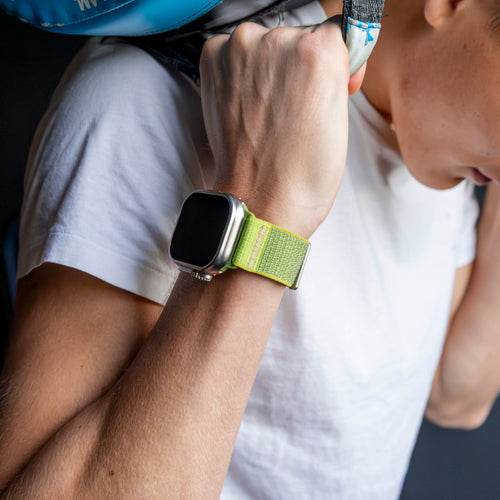Apple Watch Ultra Wave Nylon Strap (Field Green)