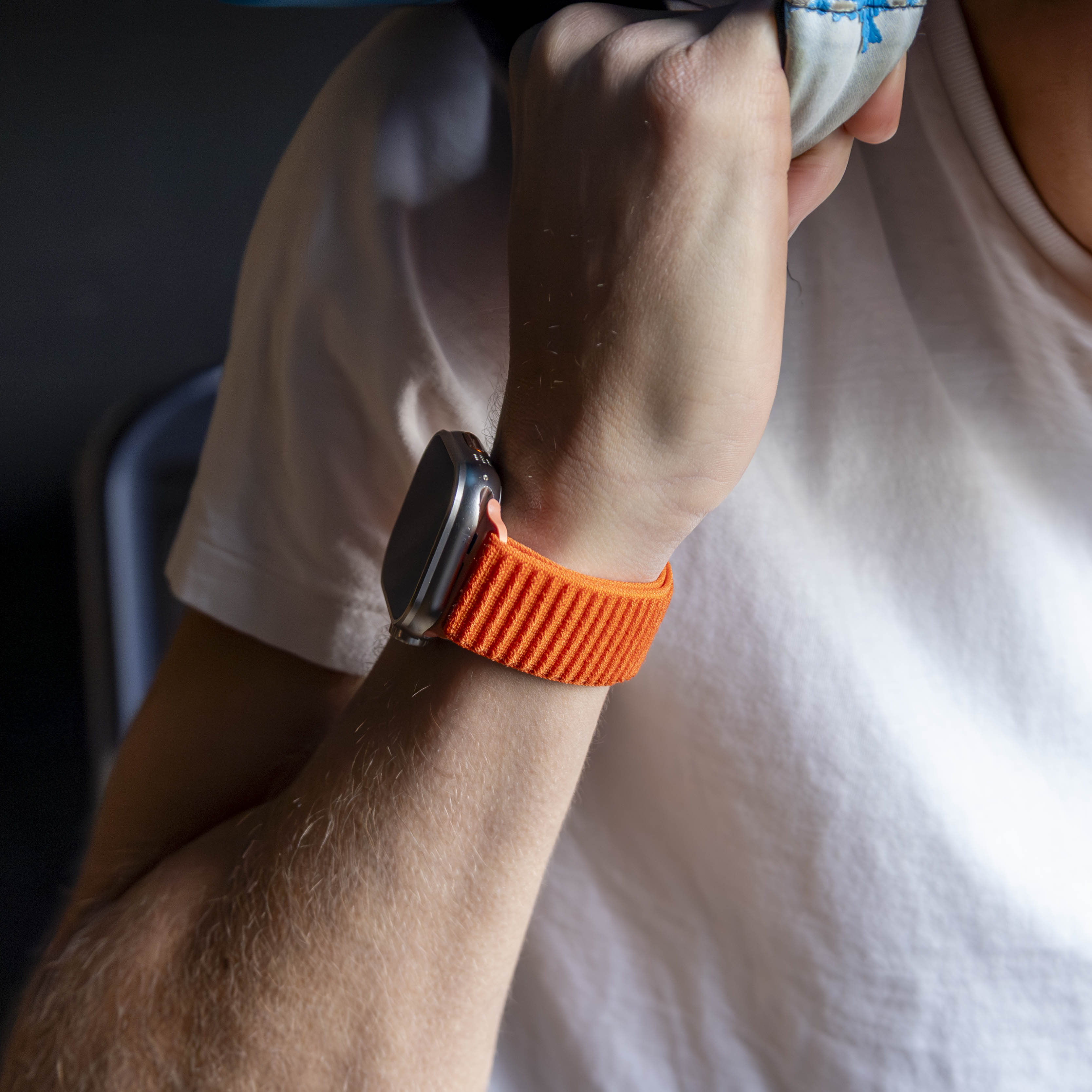 Strap-it Apple Watch Wave Nylon Strap (Orange)