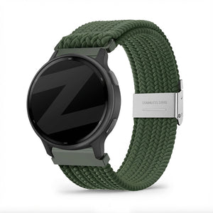 Bandz Garmin Vivoactive 5 Woven Nylon Strap (Olive Green)