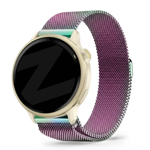 Bandz Garmin Vivoactive 6 Milanese Loop Strap (Rainbow)