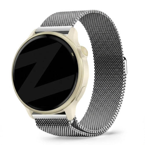 Bandz Garmin Vivoactive 6 Milanese Loop Strap (Silver)