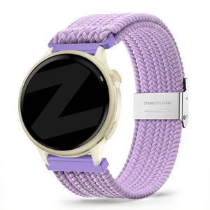 Bandz Garmin Vivoactive 6 Woven Nylon Strap (Light Purple)