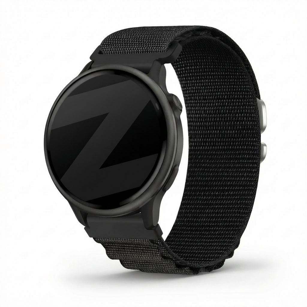 Bandz Garmin Vivoactive 6 Alpine Nylon Strap (Black)