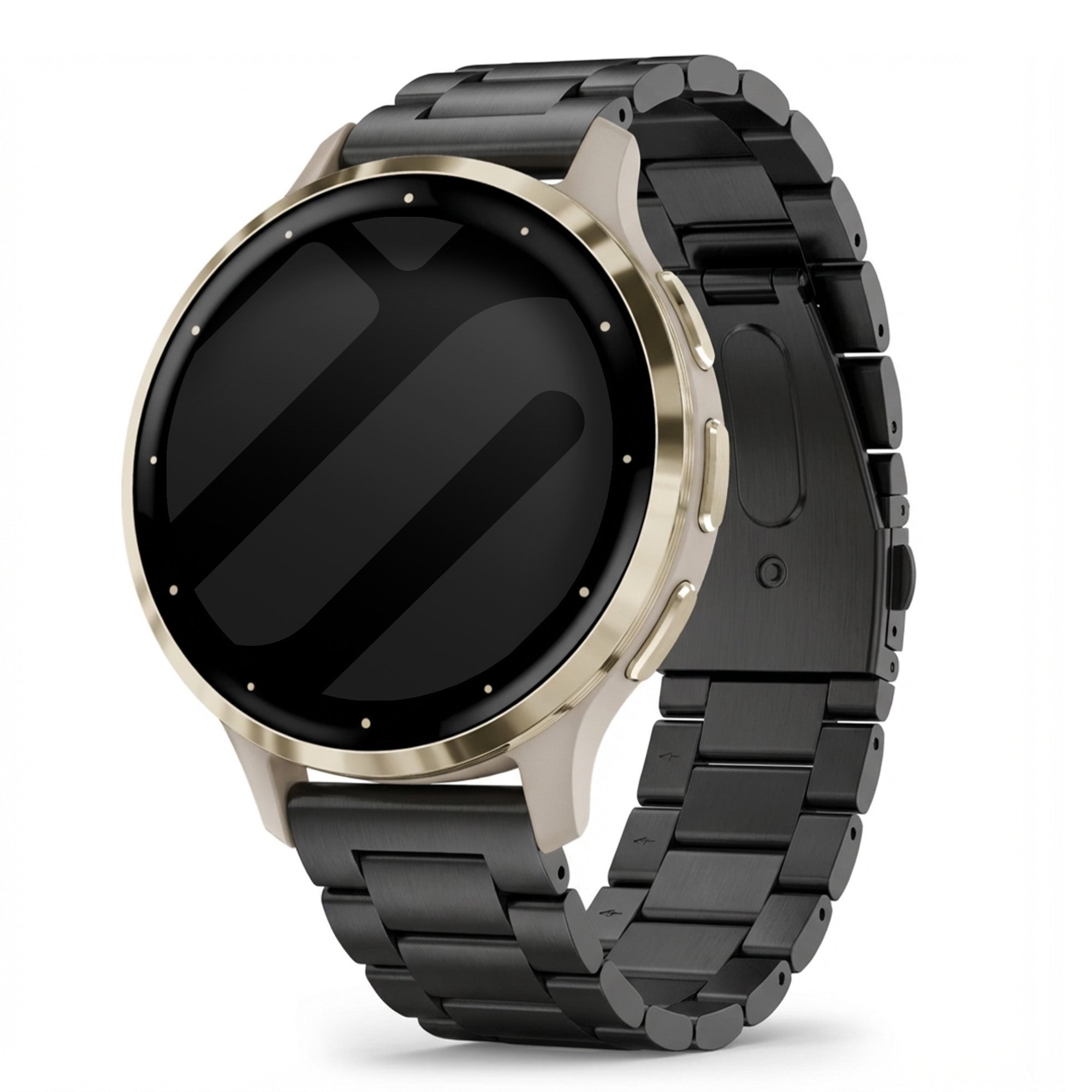 Garmin Venu 3s Steel Strap (Black)