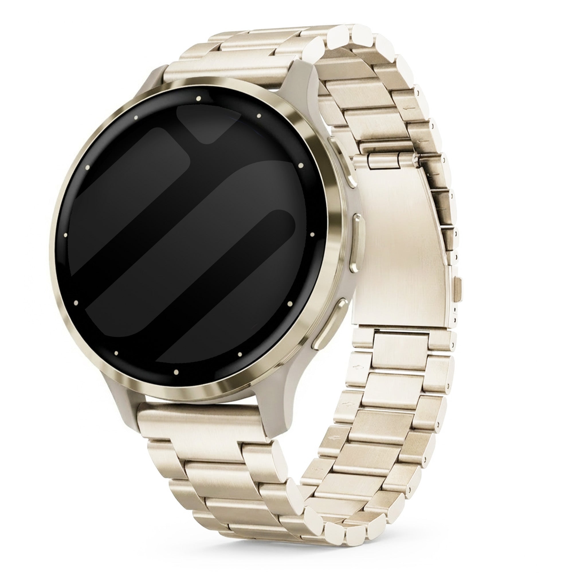 Garmin Venu 3s Steel Strap (Starlight)