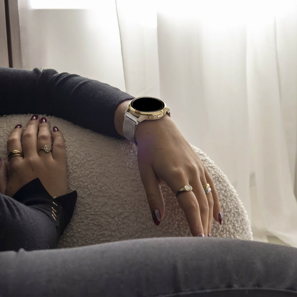 Garmin Venu 3s Milanese Strap (Starlight)