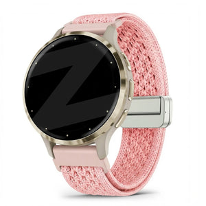 Bandz Garmin Venu 3s Vintage Nylon Strap (Pink)