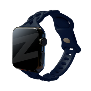 Bandz Apple Watch Silicone Strap 'Braided' (Dark Blue)