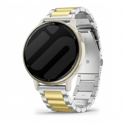 Garmin Vivoactive 5 Steel Strap (Silver/Gold)