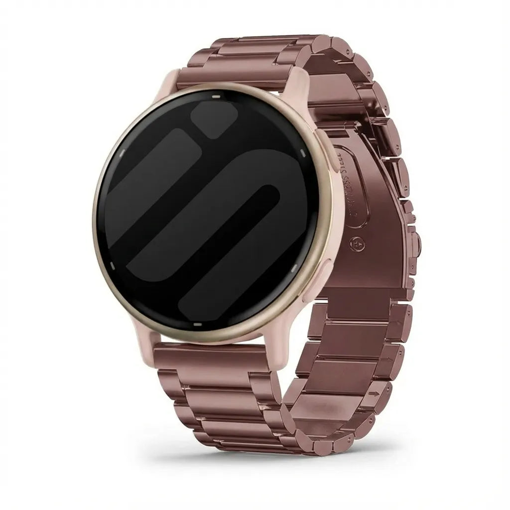 Garmin Vivoactive 5 Steel Strap (Bronze-Brown)