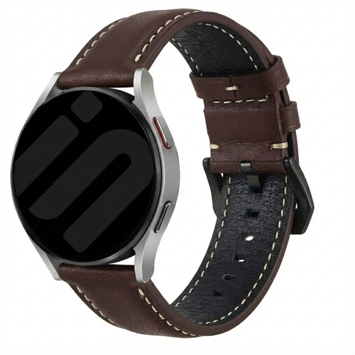Garmin Venu X1 Leather Strap (Coffee Brown)