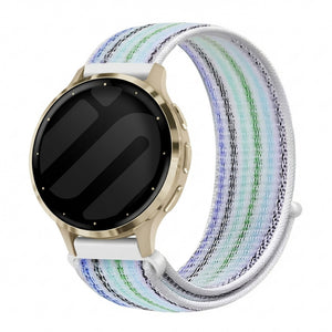 Bandz Garmin Venu 3s Nylon Loop Strap (Blue Stripes)