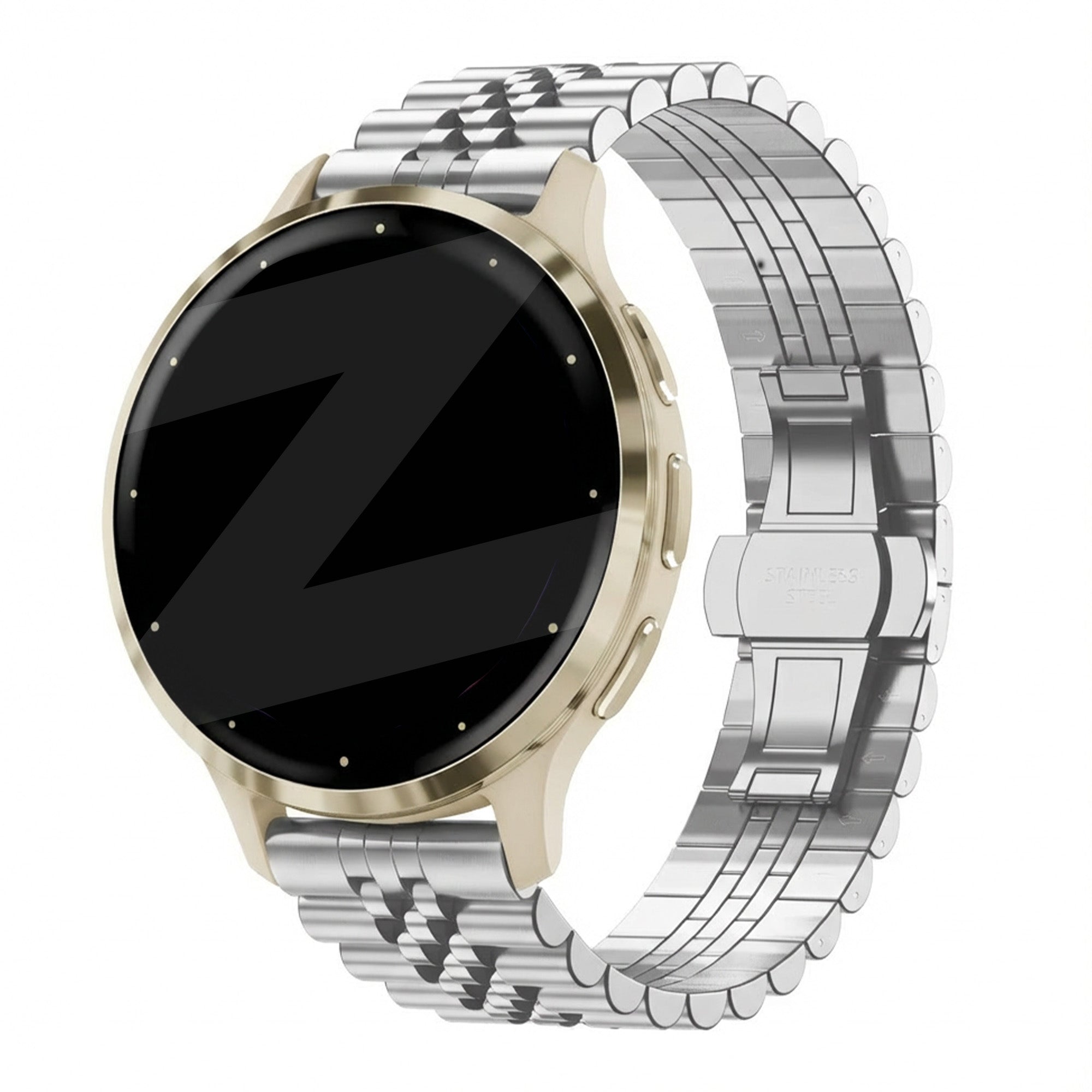 Bandz Garmin Venu 3s Steel Strap 'Jubilee' (Silver)