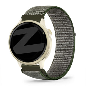 Bandz Garmin Vivoactive 6 Nylon Loop Strap (Olive Green)