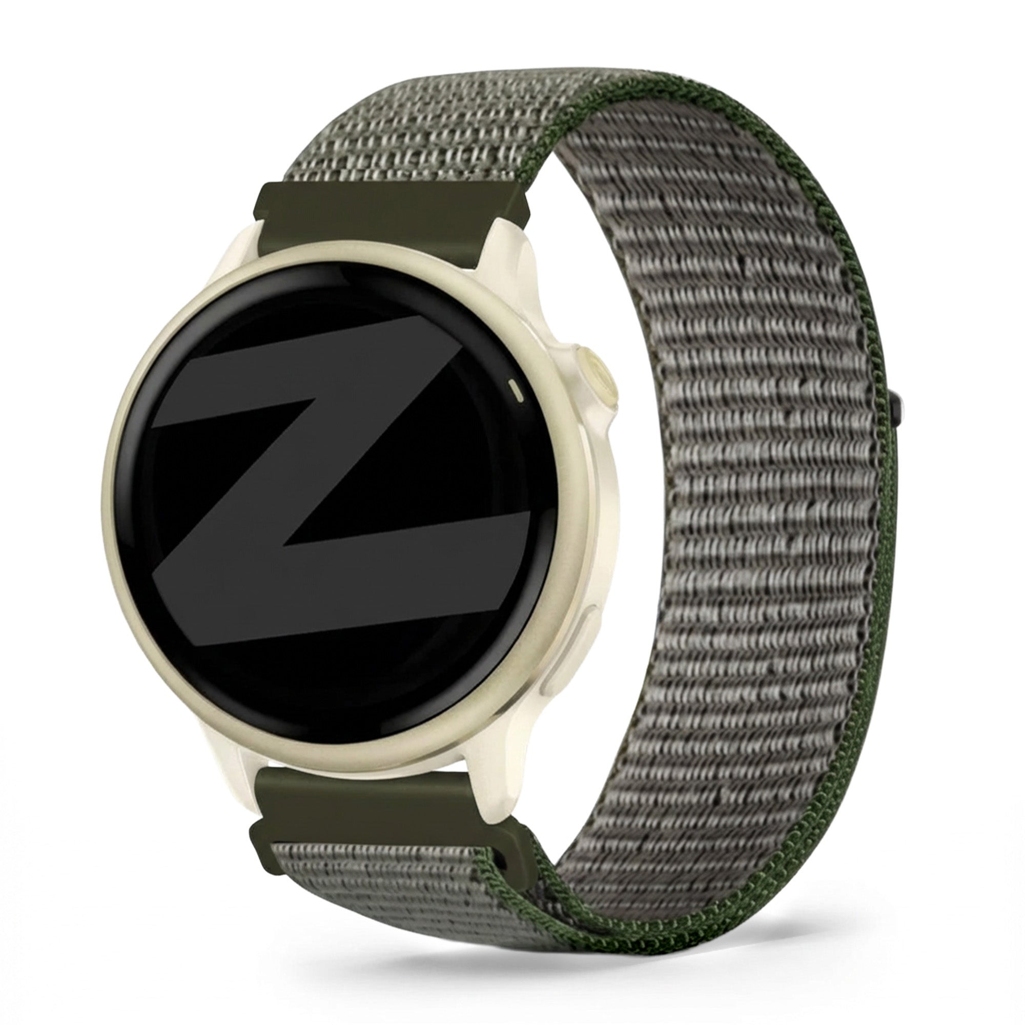 Bandz Garmin Vivoactive 6 Nylon Loop Strap (Olive Green)