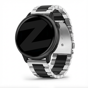 Bandz Garmin Vivoactive 6 Steel Strap 'Classic' (Silver/Black)