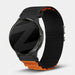 Bandz Garmin Vivoactive 5 Alpine Nylon Strap (Black/Orange)