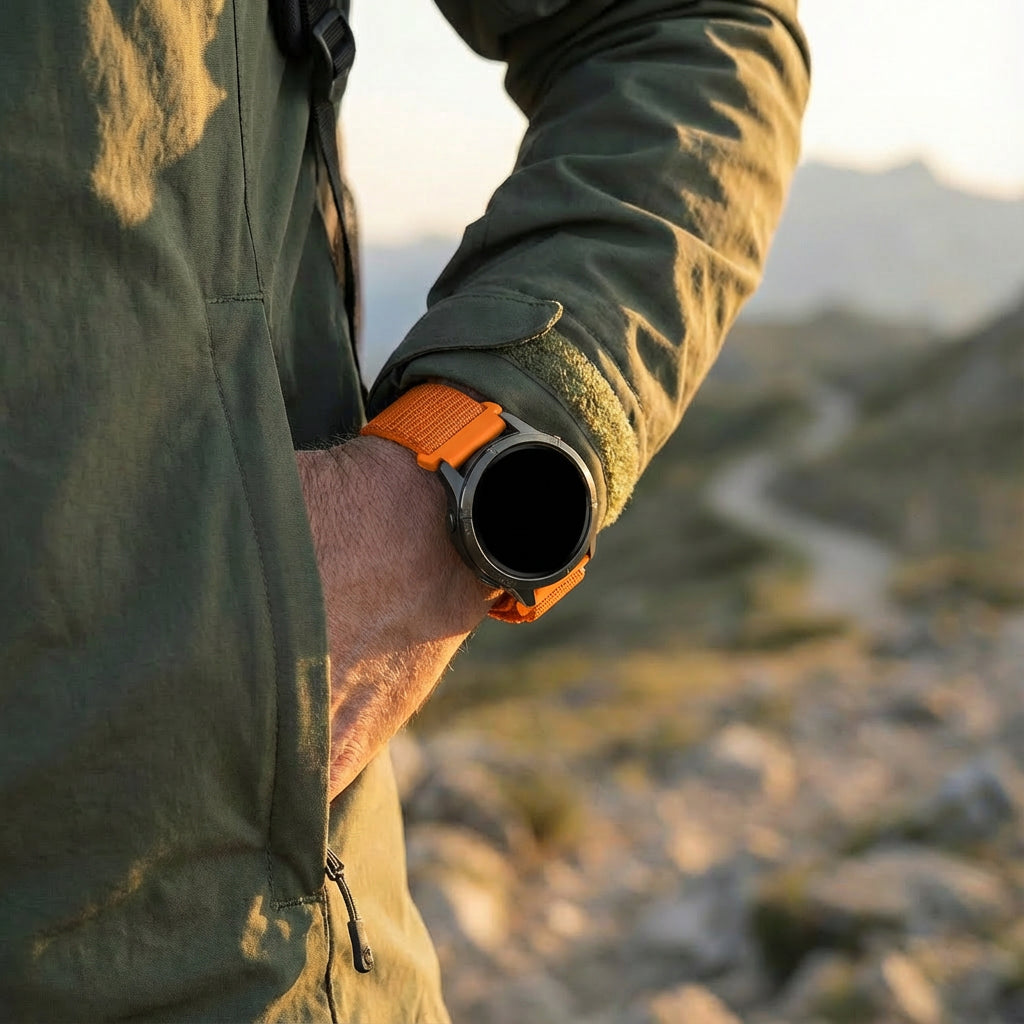 Bandz Garmin Vivoactive 3 Alpine Nylon Strap (Orange)