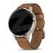 Bandz Garmin Venu 3s Leather Strap 'Deluxe' (Brown)