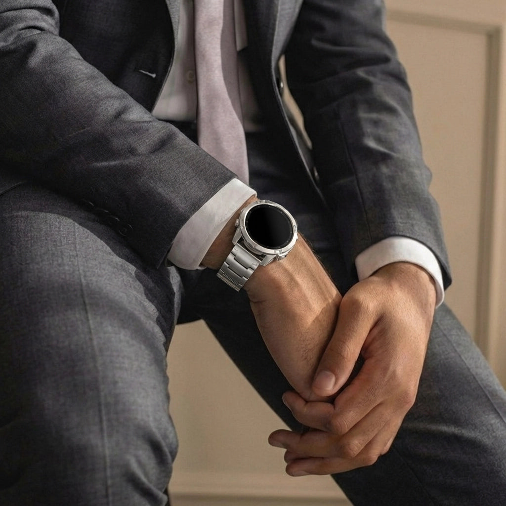 Garmin Forerunner 935 Titanium Hybrid Strap (Silver)